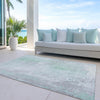 Piper Looms Chantille Abstract ACN1840 Mint Machine Washable Area Rug Outdoor Lifestyle Image Feature