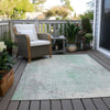Piper Looms Chantille Abstract ACN1840 Mint Machine Washable Area Rug Outdoor Lifestyle Image Feature