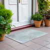 Piper Looms Chantille Abstract ACN1840 Mint Machine Washable Area Rug Scatter Outdoor Lifestyle Image Feature