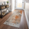 Piper Looms Chantille Abstract ACN1840 Orange Machine Washable Area Rug Runner Lifestyle Image Feature
