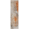 Piper Looms Chantille Abstract ACN1840 Orange Machine Washable Area Rug Runner Main Image