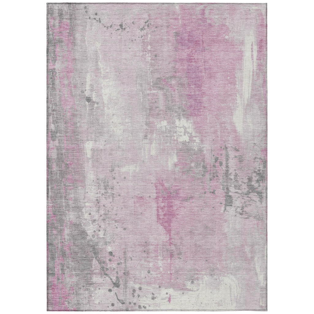 Piper Looms Chantille Abstract ACN1840 Pink Machine Washable Area Rug main image