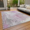 Piper Looms Chantille Abstract ACN1840 Pink Machine Washable Area Rug Outdoor Lifestyle Image Feature