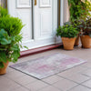 Piper Looms Chantille Abstract ACN1840 Pink Machine Washable Area Rug Scatter Outdoor Lifestyle Image Feature