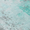 Piper Looms Chantille Abstract ACN1840 Teal Machine Washable Area Rug Swatch Image