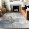 Piper Looms Chantille Abstract ACN1841 Gray Machine Washable Area Rug Lifestyle Image Feature