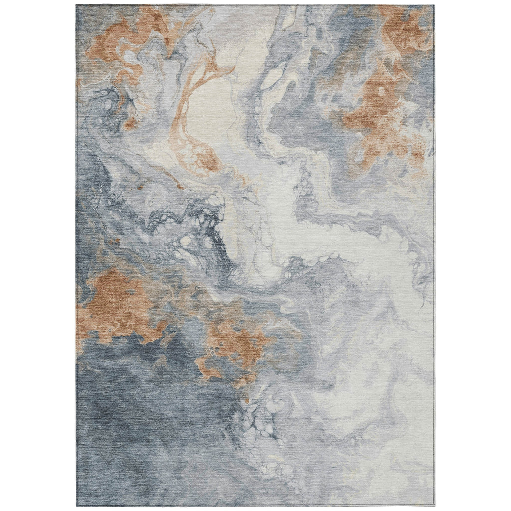 Piper Looms Chantille Abstract ACN1841 Gray Machine Washable Area Rug main image