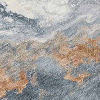 Piper Looms Chantille Abstract ACN1841 Gray Machine Washable Area Rug Swatch Image