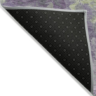Piper Looms Chantille Abstract ACN1841 Lavender Machine Washable Area Rug Backing Image