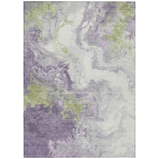Piper Looms Chantille Abstract ACN1841 Lavender Machine Washable Area Rug main image