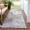Piper Looms Chantille Abstract ACN1841 Lavender Machine Washable Area Rug Runner Outdoor Lifestyle Image Feature