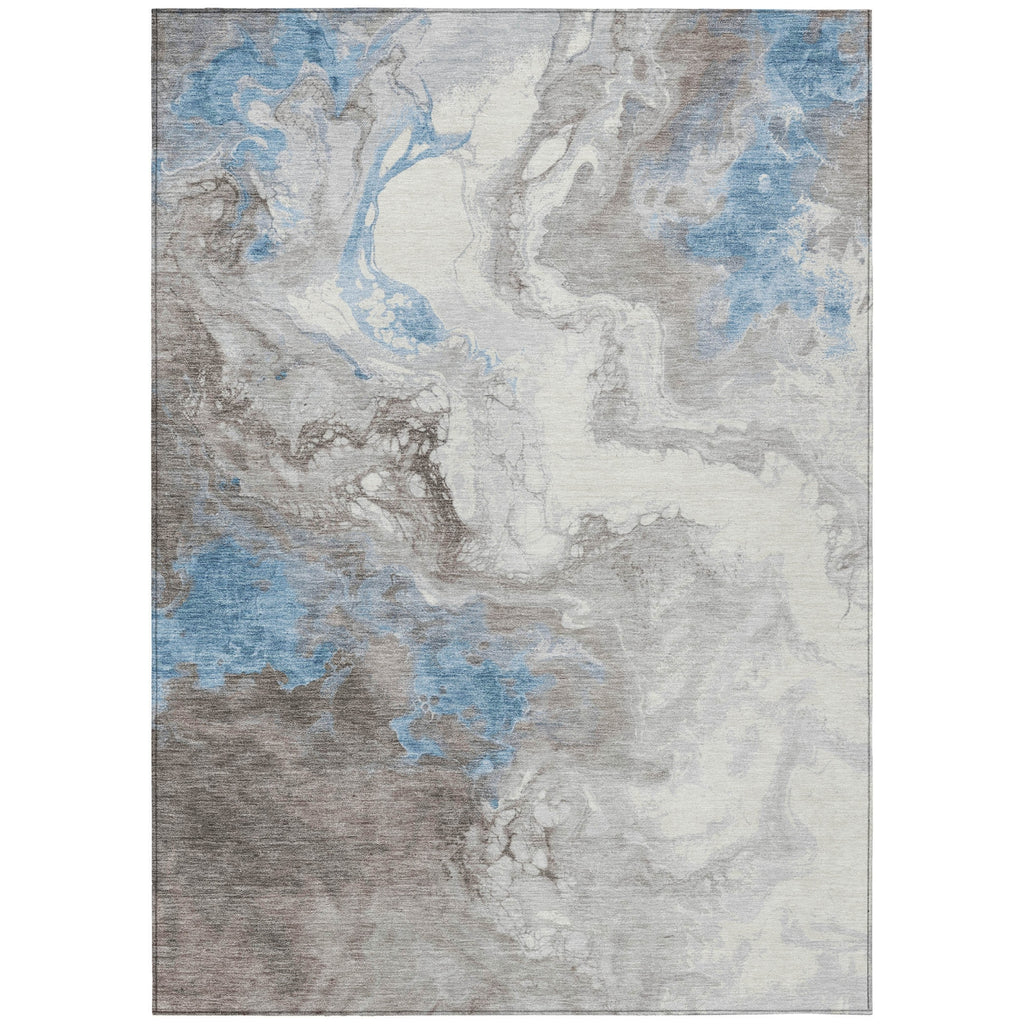Piper Looms Chantille Abstract ACN1841 Taupe Machine Washable Area Rug main image