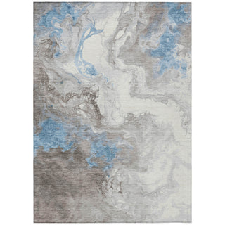Piper Looms Chantille Abstract ACN1841 Taupe Machine Washable Area Rug main image