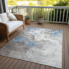 Piper Looms Chantille Abstract ACN1841 Taupe Machine Washable Area Rug Outdoor Lifestyle Image Feature