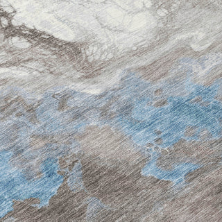 Piper Looms Chantille Abstract ACN1841 Taupe Machine Washable Area Rug Swatch Image
