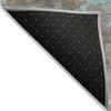 Piper Looms Chantille Abstract ACN1841 Teal Machine Washable Area Rug Backing Image