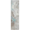 Piper Looms Chantille Abstract ACN1841 Teal Machine Washable Area Rug Runner Main Image