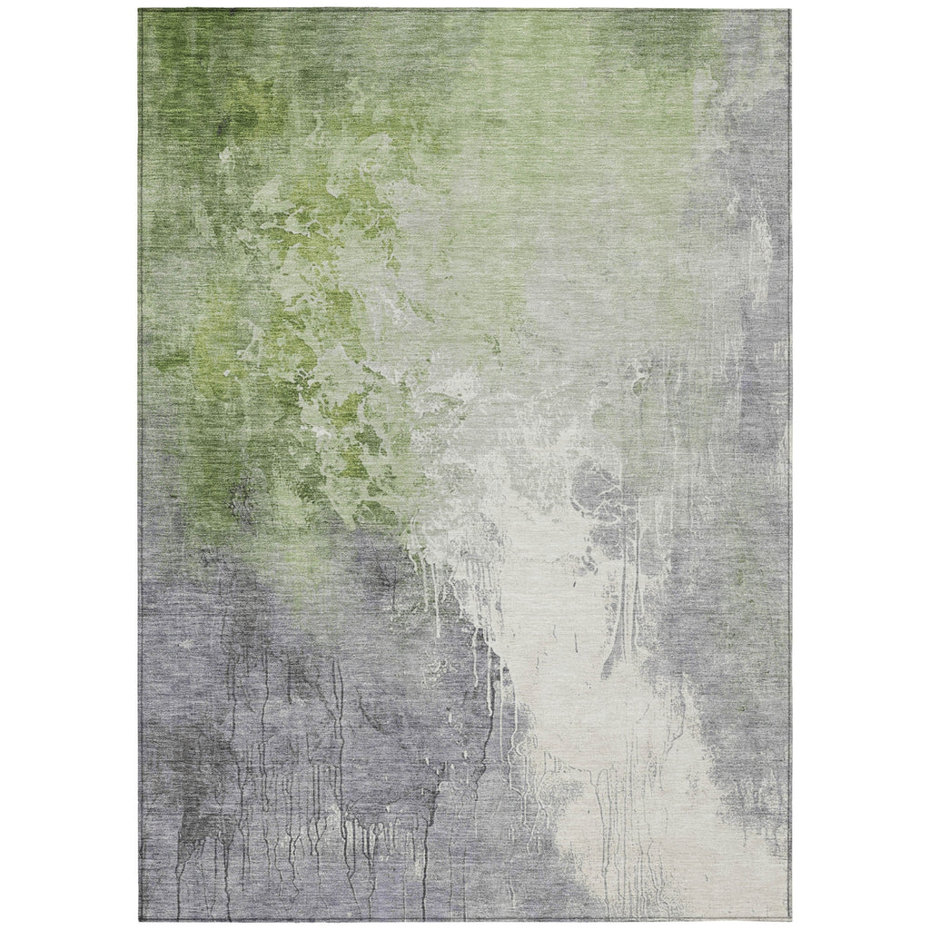 Piper Looms Chantille Abstract ACN1842 Aloe Machine Washable Area Rug main image