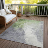 Piper Looms Chantille Abstract ACN1842 Aloe Machine Washable Area Rug Outdoor Lifestyle Image Feature