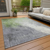 Piper Looms Chantille Abstract ACN1842 Aloe Machine Washable Area Rug Outdoor Lifestyle Image Feature