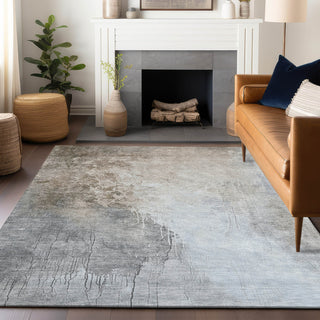 Piper Looms Chantille Abstract ACN1842 Beige Machine Washable Area Rug Lifestyle Image Feature