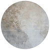 Piper Looms Chantille Abstract ACN1842 Beige Machine Washable Area Rug Round Main Image