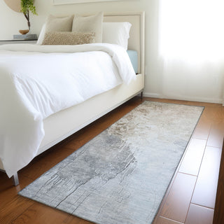 Piper Looms Chantille Abstract ACN1842 Beige Machine Washable Area Rug Runner Lifestyle Image Feature