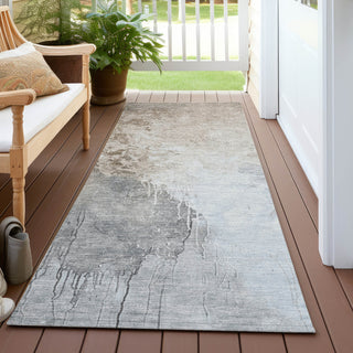 Piper Looms Chantille Abstract ACN1842 Beige Machine Washable Area Rug Runner Outdoor Lifestyle Image Feature