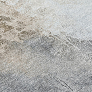 Piper Looms Chantille Abstract ACN1842 Beige Machine Washable Area Rug Swatch Image