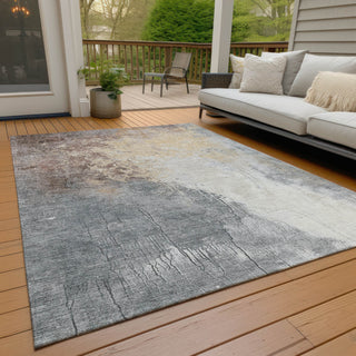 Piper Looms Chantille Abstract ACN1842 Coral Machine Washable Area Rug Outdoor Lifestyle Image Feature