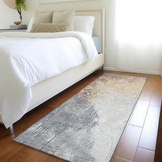 Piper Looms Chantille Abstract ACN1842 Coral Machine Washable Area Rug Runner Lifestyle Image Feature