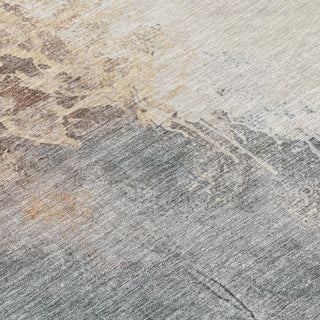 Piper Looms Chantille Abstract ACN1842 Coral Machine Washable Area Rug Swatch Image