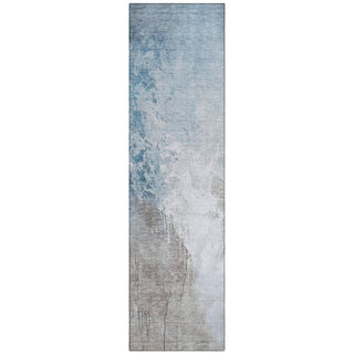 Piper Looms Chantille Abstract ACN1842 Denim Machine Washable Area Rug Runner Main Image