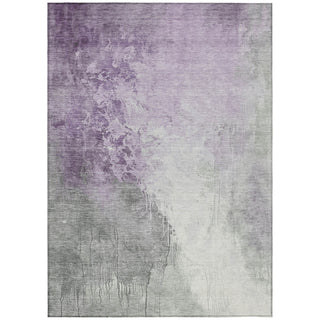 Piper Looms Chantille Abstract ACN1842 Lavender Machine Washable Area Rug main image