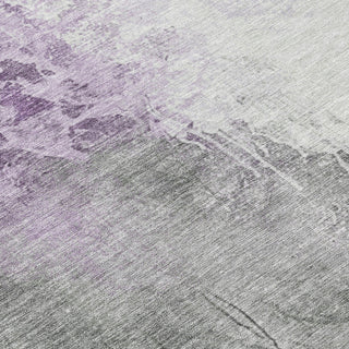 Piper Looms Chantille Abstract ACN1842 Lavender Machine Washable Area Rug Swatch Image