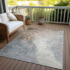 Piper Looms Chantille Abstract ACN1842 Paprika Machine Washable Area Rug Outdoor Lifestyle Image Feature