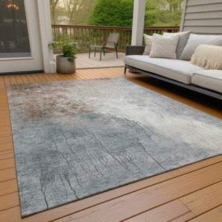 Piper Looms Chantille Abstract ACN1842 Paprika Machine Washable Area Rug Outdoor Lifestyle Image Feature