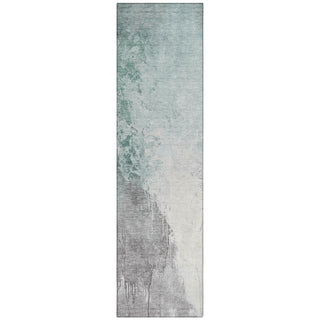 Piper Looms Chantille Abstract ACN1842 Seafoam Machine Washable Area Rug Runner Main Image