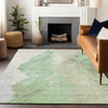 Piper Looms Chantille Abstract ACN1843 Aloe Machine Washable Area Rug Lifestyle Image Feature