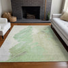 Piper Looms Chantille Abstract ACN1843 Aloe Machine Washable Area Rug Lifestyle Image Feature