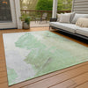 Piper Looms Chantille Abstract ACN1843 Aloe Machine Washable Area Rug Outdoor Lifestyle Image Feature