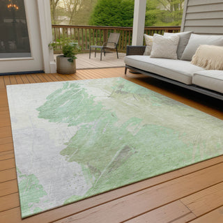 Piper Looms Chantille Abstract ACN1843 Aloe Machine Washable Area Rug Outdoor Lifestyle Image Feature