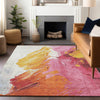 Piper Looms Chantille Abstract ACN1843 Blush Machine Washable Area Rug Lifestyle Image Feature