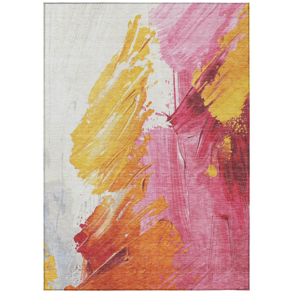 Piper Looms Chantille Abstract ACN1843 Blush Machine Washable Area Rug main image