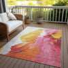Piper Looms Chantille Abstract ACN1843 Blush Machine Washable Area Rug Outdoor Lifestyle Image Feature