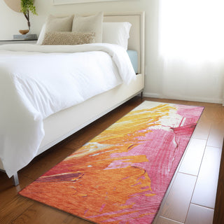 Piper Looms Chantille Abstract ACN1843 Blush Machine Washable Area Rug Runner Lifestyle Image Feature