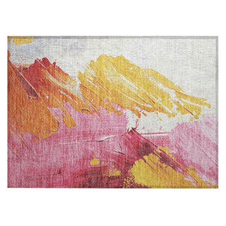 Piper Looms Chantille Abstract ACN1843 Blush Machine Washable Area Rug Scatter Main Image