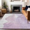 Piper Looms Chantille Abstract ACN1843 Lavender Machine Washable Area Rug Lifestyle Image Feature