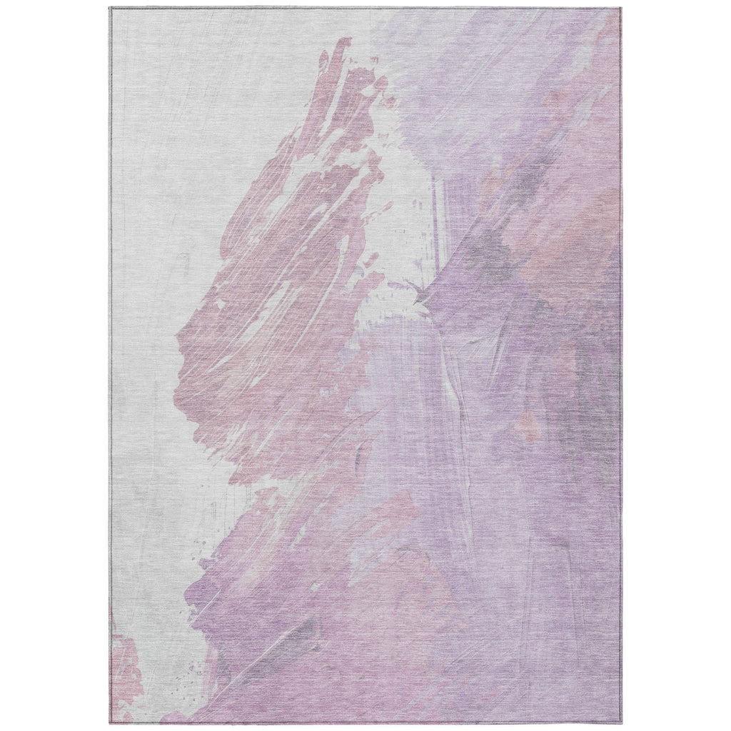 Piper Looms Chantille Abstract ACN1843 Lavender Machine Washable Area Rug main image