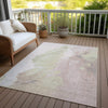 Piper Looms Chantille Abstract ACN1843 Pink Machine Washable Area Rug Outdoor Lifestyle Image Feature